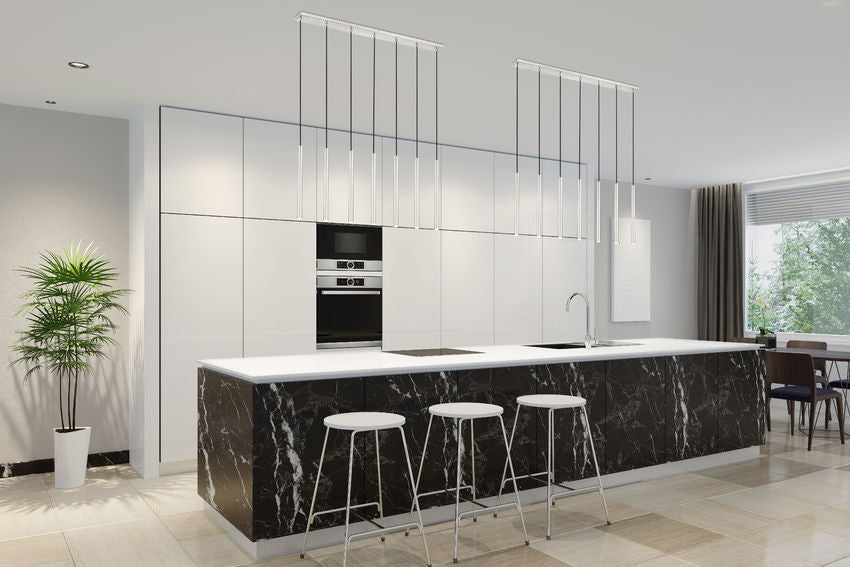 Z-Lite Forest 54" 7-Light LED-Integrated Brushed Nickel Steel Linear Chandelier