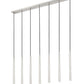 Z-Lite Forest 54" 7-Light LED-Integrated Brushed Nickel Steel Linear Chandelier