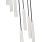 Z-Lite Forest 7-Light LED-Integrated Brushed Nickel Steel Chandelier