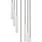 Z-Lite Forest 7-Light LED-Integrated Brushed Nickel Steel Chandelier