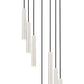 Z-Lite Forest 7-Light LED-Integrated Brushed Nickel Steel Chandelier
