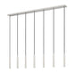 Z-Lite Forest 7-Light LED-Integrated Brushed Nickel Steel Linear Chandelier