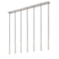 Z-Lite Forest 7-Light LED-Integrated Brushed Nickel Steel Linear Chandelier