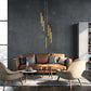 Z-Lite Forest 7-Light LED-Integrated Modern Gold Steel Chandelier