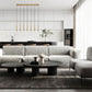 Z-Lite Forest 7-Light LED-Integrated Modern Gold Steel Linear Chandelier