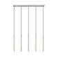 Z-Lite Forest 919MP24-5L-BN-LED 5-Light LED-Integrated Brushed Nickel Steel Linear Chandelier