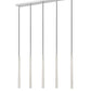 Z-Lite Forest 919MP24-5L-BN-LED 5-Light LED-Integrated Brushed Nickel Steel Linear Chandelier