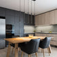 Z-Lite Forest 919MP24-5L-MB-LED 5-Light LED-Integrated Matte Black Steel Linear Chandelier