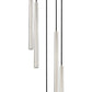Z-Lite Forest 919MP24-5R-BN-LED 5-Light LED-Integrated Brushed Nickel Steel Chandelier