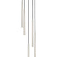 Z-Lite Forest 919MP24-5R-BN-LED 5-Light LED-Integrated Brushed Nickel Steel Chandelier