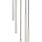 Z-Lite Forest 919MP24-5R-BN-LED 5-Light LED-Integrated Brushed Nickel Steel Chandelier