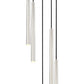 Z-Lite Forest 919MP24-5R-BN-LED 5-Light LED-Integrated Brushed Nickel Steel Chandelier