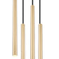 Z-Lite Forest 919MP24-5R-MGLD-LED 5-Light LED-Integrated Modern Gold Steel Chandelier