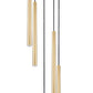 Z-Lite Forest 919MP24-5R-MGLD-LED 5-Light LED-Integrated Modern Gold Steel Chandelier
