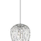 Z-Lite Gabriella 15" 5-Light Brushed Nickel Steel Frame Pendant Light