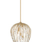 Z-Lite Gabriella 15" 5-Light Modern Gold Steel Frame Pendant Light