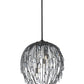 Z-Lite Gabriella 18" 6-Light Matte Black Steel Frame Pendant Light