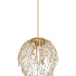 Z-Lite Gabriella 18" 6-Light Modern Gold Steel Frame Pendant Light