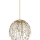 Z-Lite Gabriella 18" 6-Light Modern Gold Steel Frame Pendant Light