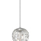 Z-Lite Gabriella 3-Light Brushed Nickel Steel Frame Pendant Light
