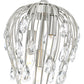 Z-Lite Gabriella 3-Light Brushed Nickel Steel Frame Pendant Light