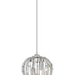 Z-Lite Gabriella 3-Light Brushed Nickel Steel Frame Pendant Light