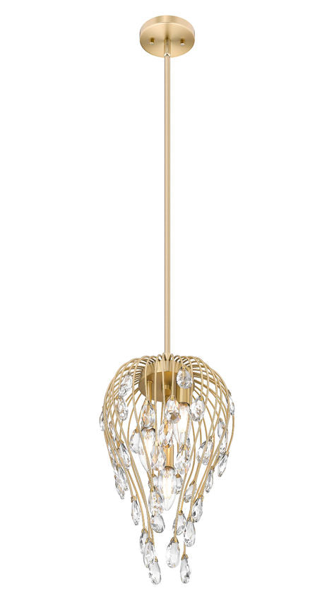 Z-Lite Gabriella 3-Light Modern Gold Steel Frame Pendant Light