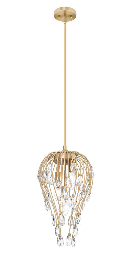 Z-Lite Gabriella 3-Light Modern Gold Steel Frame Pendant Light