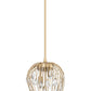 Z-Lite Gabriella 3-Light Modern Gold Steel Frame Pendant Light