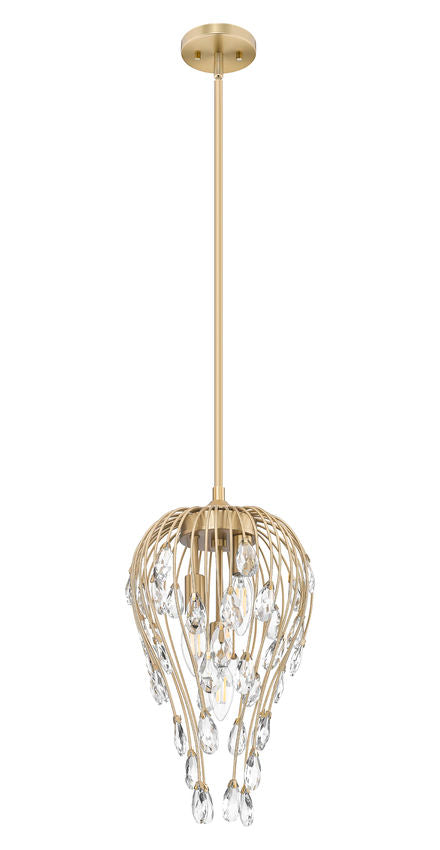 Z-Lite Gabriella 3-Light Modern Gold Steel Frame Pendant Light
