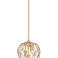 Z-Lite Gabriella 3-Light Modern Gold Steel Frame Pendant Light
