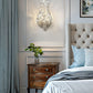 Z-Lite Gabriella 5" 2-Light Brushed Nickel Steel Frame Wall Sconce