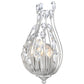 Z-Lite Gabriella 5" 2-Light Brushed Nickel Steel Frame Wall Sconce