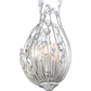 Z-Lite Gabriella 5" 2-Light Brushed Nickel Steel Frame Wall Sconce