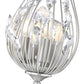 Z-Lite Gabriella 5" 2-Light Brushed Nickel Steel Frame Wall Sconce