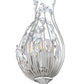 Z-Lite Gabriella 5" 2-Light Brushed Nickel Steel Frame Wall Sconce