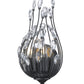 Z-Lite Gabriella 5" 2-Light Matte Black Steel Frame Wall Sconce