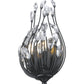 Z-Lite Gabriella 5" 2-Light Matte Black Steel Frame Wall Sconce