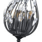 Z-Lite Gabriella 5" 2-Light Matte Black Steel Frame Wall Sconce