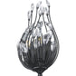 Z-Lite Gabriella 5" 2-Light Matte Black Steel Frame Wall Sconce
