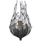 Z-Lite Gabriella 5" 2-Light Matte Black Steel Frame Wall Sconce