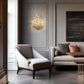 Z-Lite Gabriella 5" 2-Light Modern Gold Steel Frame Wall Sconce
