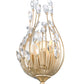 Z-Lite Gabriella 5" 2-Light Modern Gold Steel Frame Wall Sconce