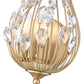 Z-Lite Gabriella 5" 2-Light Modern Gold Steel Frame Wall Sconce