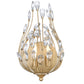 Z-Lite Gabriella 5" 2-Light Modern Gold Steel Frame Wall Sconce