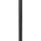 Z-Lite Gannon 10" W x 100" H 3-Light Black Stainless Steel Outdoor Post Mounted Fixture With Clear Beveled Glass Shade