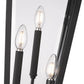 Z-Lite Gannon 10" W x 100" H 3-Light Black Stainless Steel Outdoor Post Mounted Fixture With Clear Beveled Glass Shade