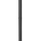 Z-Lite Gannon 10" W x 100" H 3-Light Black Stainless Steel Outdoor Post Mounted Fixture With Clear Beveled Glass Shade