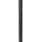 Z-Lite Gannon 10" W x 100" H 3-Light Black Stainless Steel Outdoor Post Mounted Fixture With Clear Beveled Glass Shade