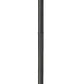 Z-Lite Gannon 10" W x 145" H 3-Light Black Stainless Steel Outdoor Post Mounted Fixture With Clear Beveled Glass Shade